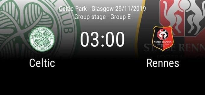 Soi kèo nhà cái Celtic vs Rennes, 29/11/2019 - UEFA Europa League