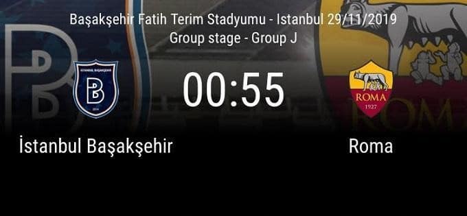 Soi kèo Istanbul Basaksehir vs AS Roma, 29/11/2019 – UEFA Europa League